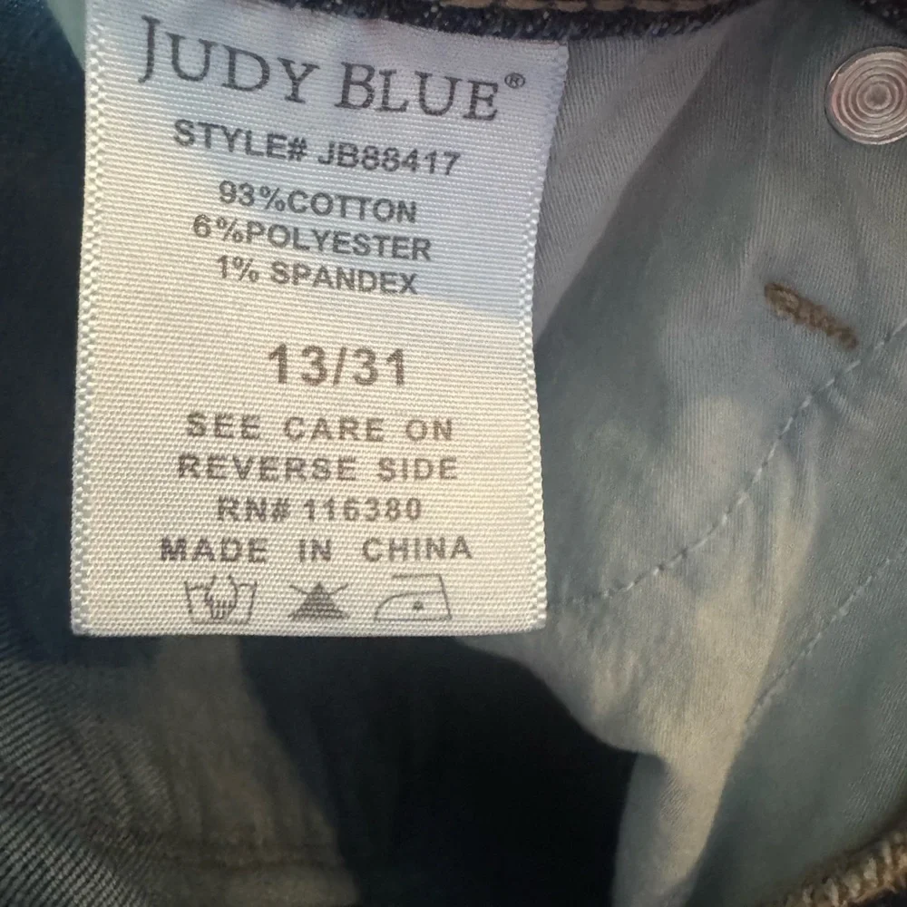 Judy Blue Skinny Jeans Blue Stretch Denim. #A0020 - Picture 4 of 4